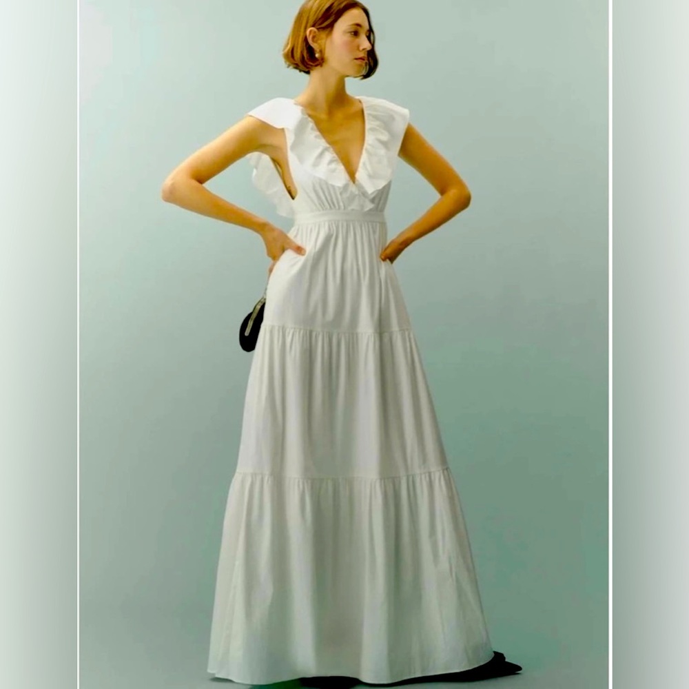 NEW Reformation Fairfield Maxi Dress sz 6 White